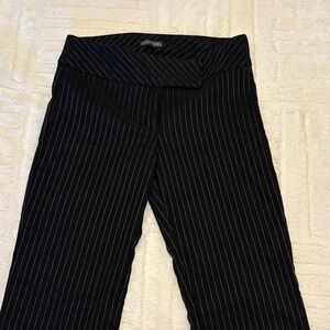 KS Selection Black Striped Flare Trousers